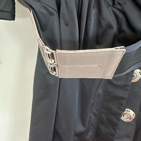 Rachel Roy black techno fabric dress in size 8 - Picture 17 of 17